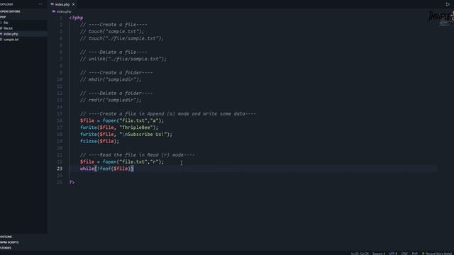 PHP Programming 21 - File Handling - Sinhala смотреть онлайн