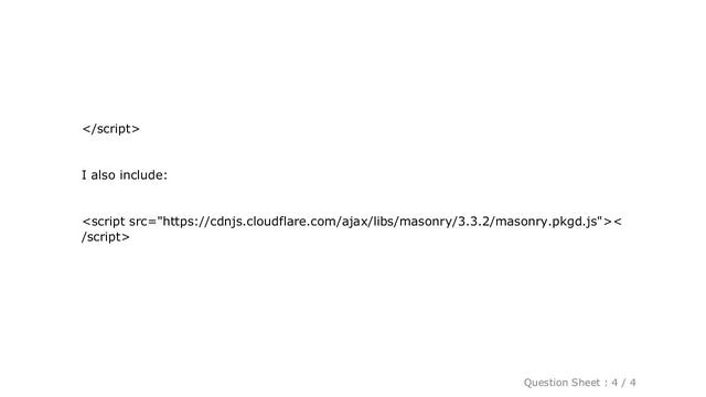 HTML : TypeError: $(...).masonry is not a function смотреть онлайн
