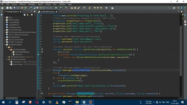 How to Send a Email using JAVA? | JavaMail API | TAMIL | TN CODER | смотреть онлайн