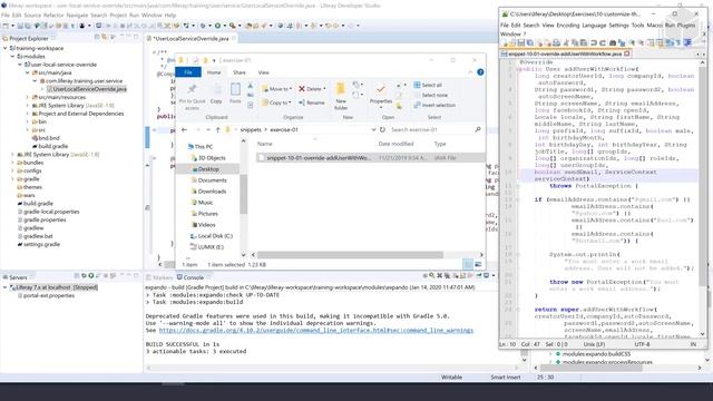 10 01 E Customize the Liferay UserLocalService with a Service Wrapper смотреть онлайн
