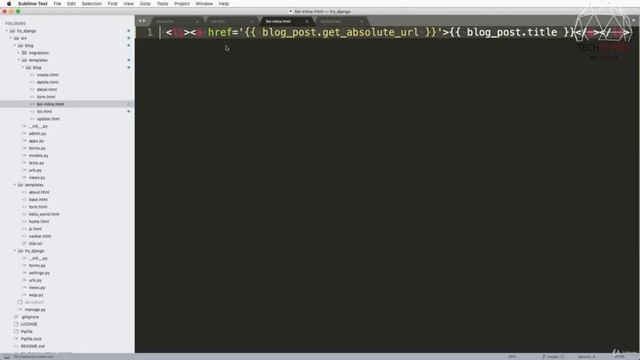 building a Web App with Python (Django) : 9 - Navigation & Templates смотреть онлайн