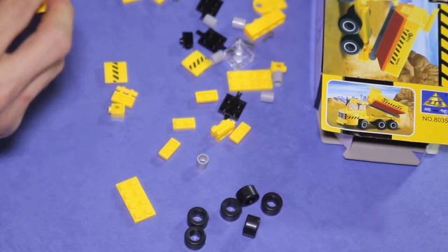 Собираем конструктор Kazi (аналог Lego). Самосвал. смотреть онлайн
