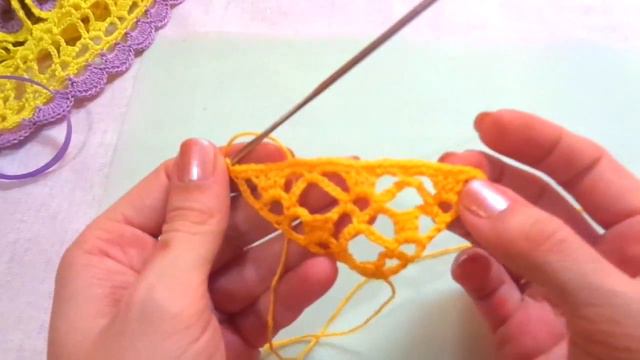 МК Летняя косыночка для девочки (вязание крючком) смотреть онлайн