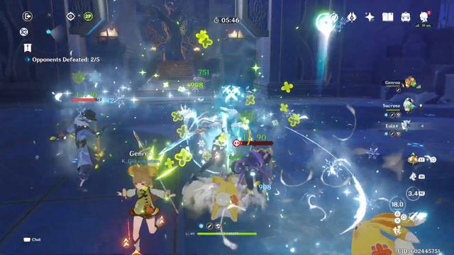 Genshin Impact - Eula in Valley of Remembrance, Lightfall Sword blasts backstabbing Pyro Fatui Agen смотреть онлайн
