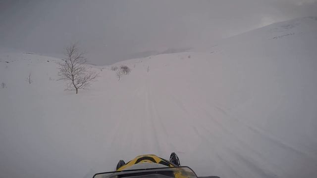 Катание на снегоходе BRP. РОССИЯ! смотреть онлайн