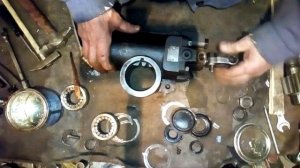 Ремонт рулевого редуктора Соболь Газель с Гуром//сборка//