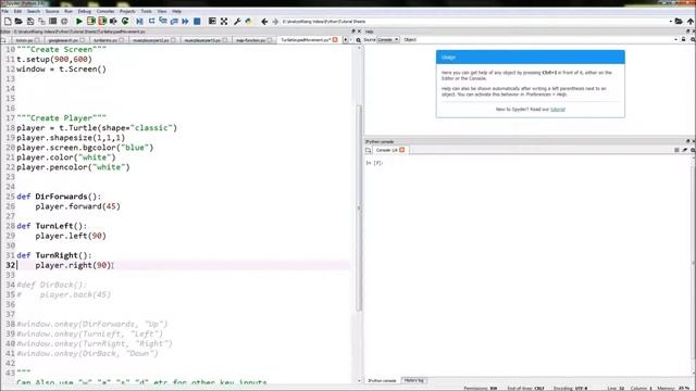 Python: Using KEYBOARD INPUTS with Turtle Graphics смотреть онлайн