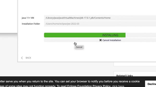 Installing Eclipse IDE 2022-03 смотреть онлайн