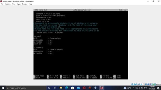 Tutorial Instalasi SAMBA SERVER pada debian Di VirtualBox смотреть онлайн