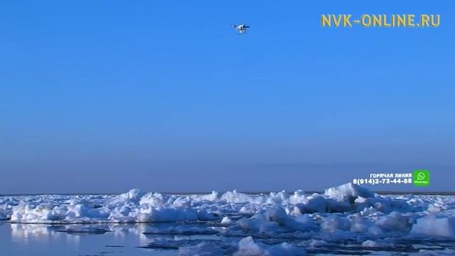 Ледоход на реке Лена добрался до Якутска смотреть онлайн
