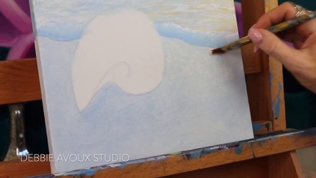 SEASHELL TUTORIAL for beginners | Acrylic Paints смотреть онлайн