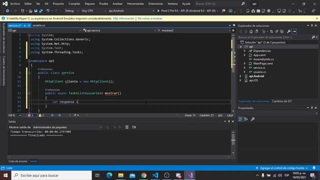 Tutorial Consumo de una WEBAPI con PHP en Xamarin смотреть онлайн