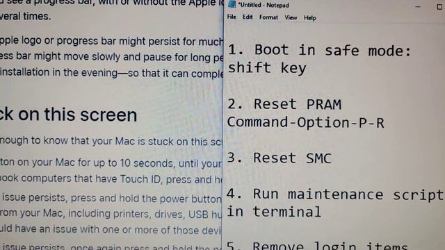 Mac: ran update OS 12.6.1. Failed and stuck at apple logo on boot. Did this happen too? Reinstall O смотреть онлайн