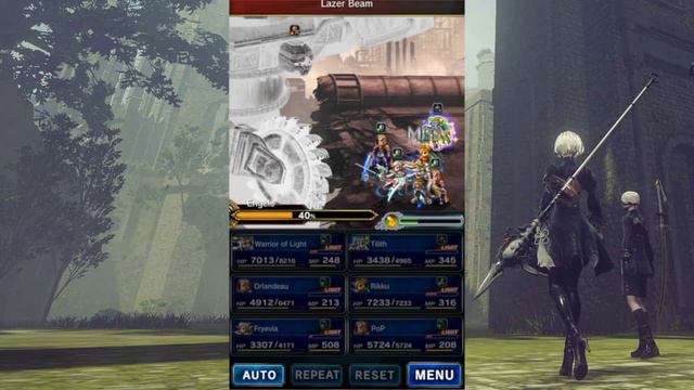 Final Fantasy Brave Exvius (FFBE) - Nier Automata Elite Raid Boss (Whale Team) смотреть онлайн