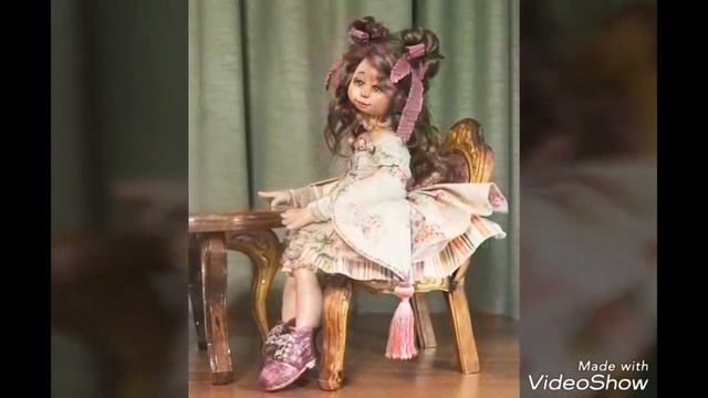 Мастер-класс. Авторская кукла "Верочка" (запекаемый пластик). смотреть онлайн
