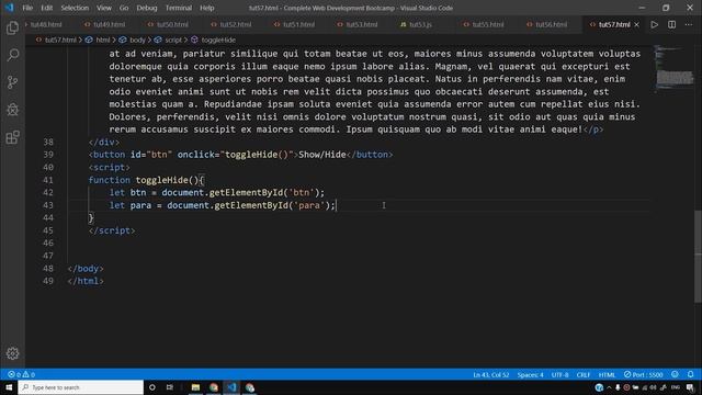 JavaScript Tutorial: Events & Listening to Events | Web Development Tutorials #57 смотреть онлайн