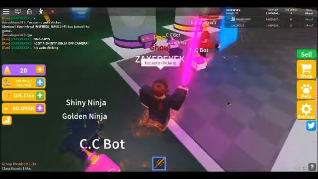 I hatched a Shiny Ninja in Saber Simulator off camera! смотреть онлайн