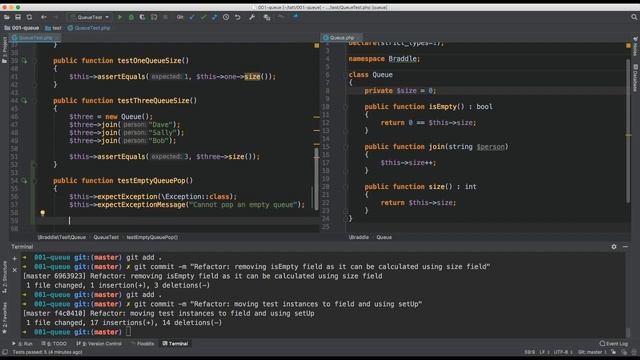 001: Introduction to Test Driven Development (TDD) creating a Queue - Abstract Data Type class (PHP смотреть онлайн