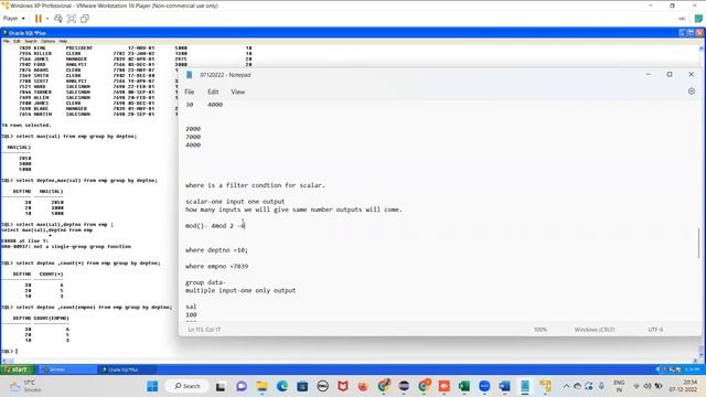 The video Aggregate function-Sum(),max(),min(),avg(),count(),groupby,having,where testing-821013929 смотреть онлайн