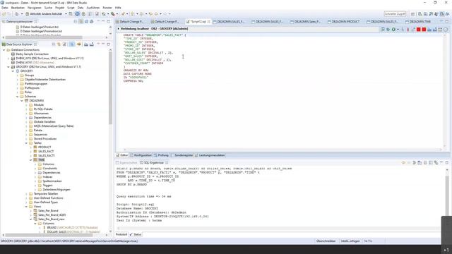 Demo SQL Examples IBM Data Studio смотреть онлайн