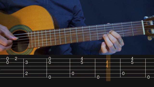 Erik Satie - Gymnopedie 1 (Simple Guitar Tab) смотреть онлайн