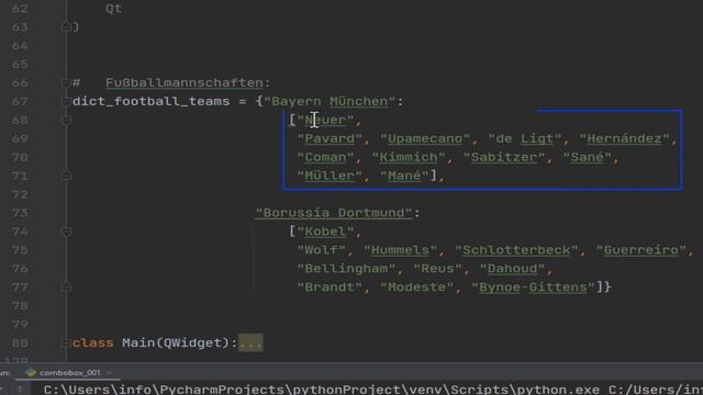 PyQt & Qt Designer Kurs [QComboBox - Bayern München gegen Borussia Dortmund Teil 2/2] 015 смотреть онлайн