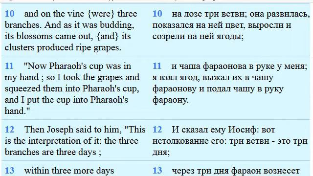 NASB Библия. Бытие 40 смотреть онлайн