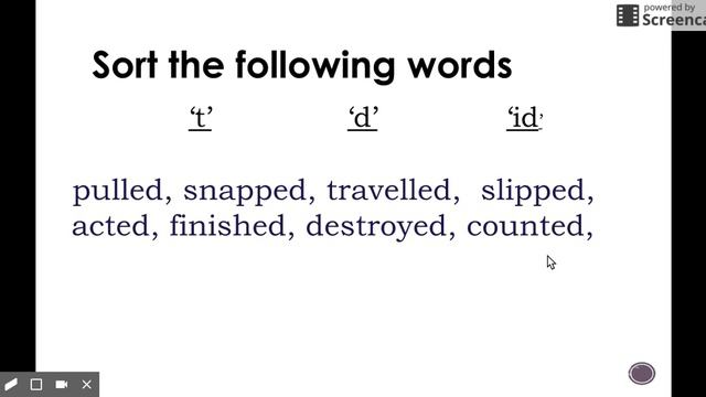 Regular verbs in past simple tense 't' 'd' 'id' pronunciation смотреть онлайн