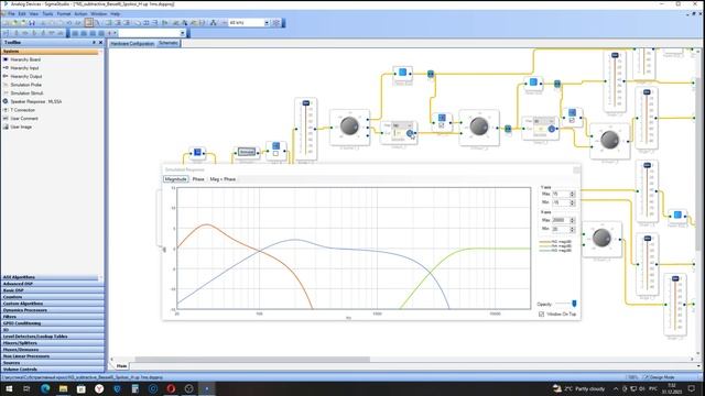 Субстрактивный кроссовер для активных фильтров (ADAU1701) . смотреть онлайн