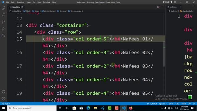 Bootstrap 5 Bangla Tutorial Full Course | Bootstrap Col Order-* Order-First Order-Last Bangla Cours смотреть онлайн