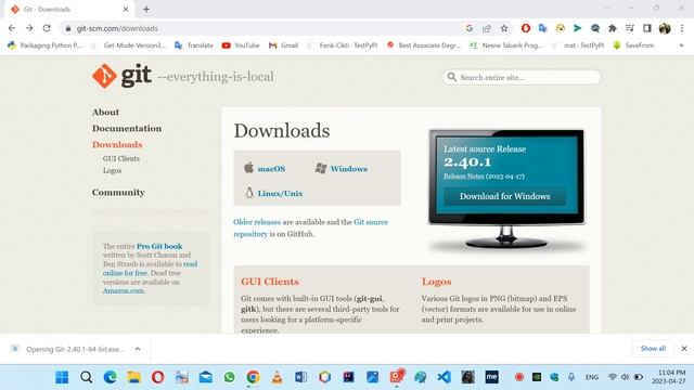 Git for Windows 11 Download and Install смотреть онлайн