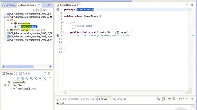 VTC Player Advanced Java Programming Java SE 7, Managing Source Class Files смотреть онлайн