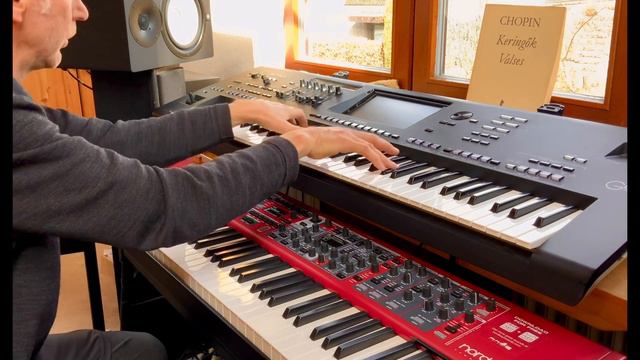 Chopin: VALSE RUSSE für Orgel und Salonorchester ; Cover Op. 64/2; (Yamaha Genos & Nord Stage 3) смотреть онлайн