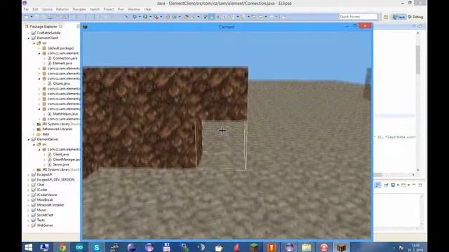 Java OpenGL 3D game test 2 - Multiplayer + blocks смотреть онлайн