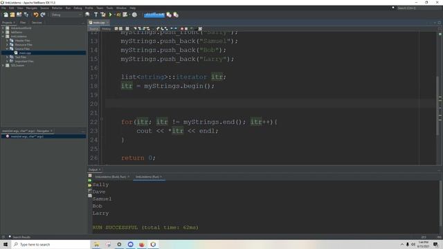 Introduction to C++ List containers and iterators смотреть онлайн