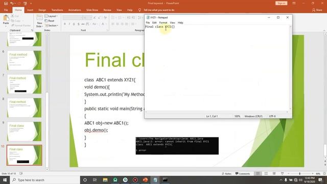 Final class in java смотреть онлайн