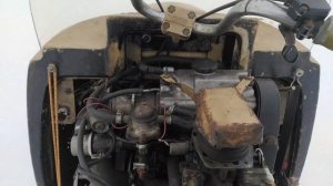 Буран с двумя лыжами и  двигателем Ока  обзор