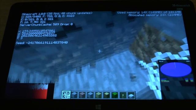 1# Minecraft 1.0.0 test on tablet Intel Core M-5Y71 new Dell Venue 11 Pro 7140 смотреть онлайн