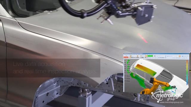 Metrolog X4 I-Robot Car Body Inspection With Leica Laser Tracker