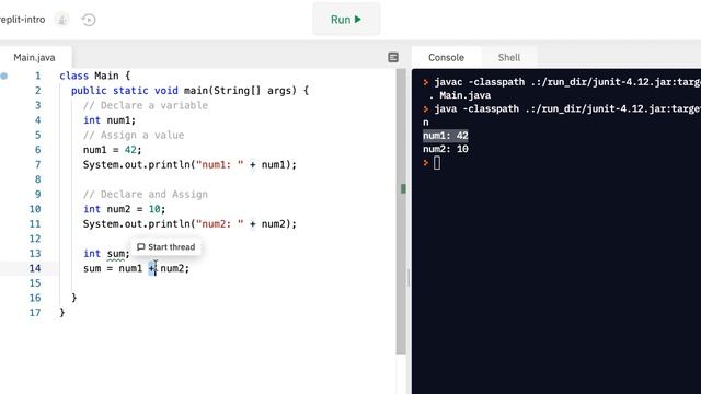 Java Programming Skills Using Replit: Variables Intro смотреть онлайн