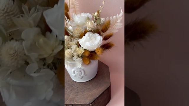 Композиция / декор для дома /стабилизированные цветы смотреть онлайн