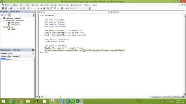 Curso Excel Avanzado - Capitulo 4 - Variables Numericas y MsgBox смотреть онлайн