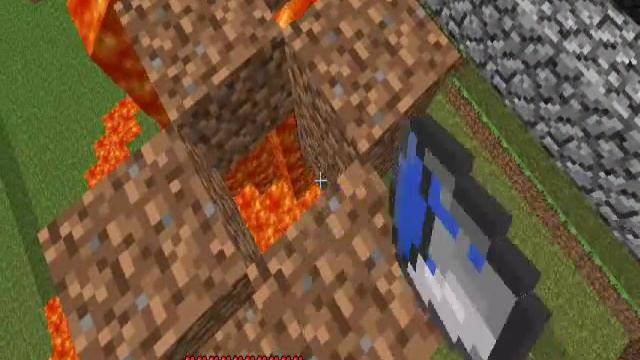 Building Large Structures in Minecraft Using Lava and Water Buckets смотреть онлайн