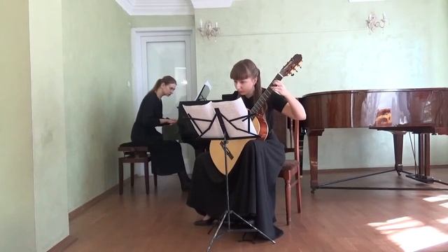 Дуэт: Юлия Назарова (гитара), Елена Дмитриева (фортепиано), Нижний Новгород, ДШИ №14 смотреть онлайн