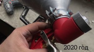 Шпаклевка стен текстурным пистолетом