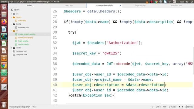 Learn PHP Rest API Development with JWT Token for Beginners #22 User's Project Create API #2 смотреть онлайн