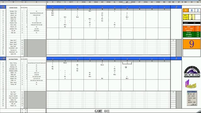 Strat-O-Matic Baseball EXCEL 1970-73 = Game 441 Colorado at Las Vegas смотреть онлайн