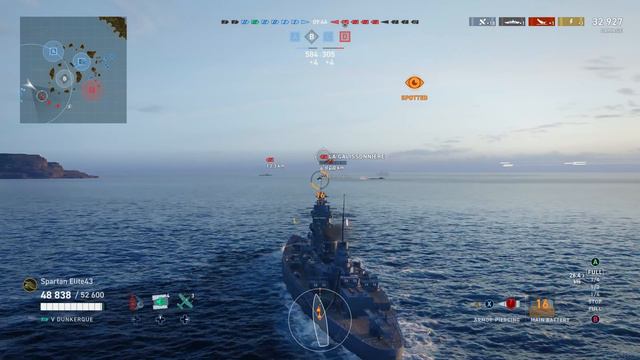 Meet The Dunkerque! Tier 5 French Battleship! (World of Warships Legends Xbox One X) смотреть онлайн