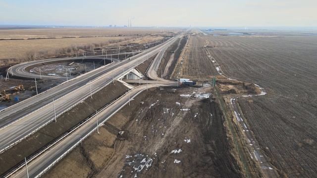 Путепроводы на Ягодном шоссе и участок новой трассы "обход Тольятти" смотреть онлайн