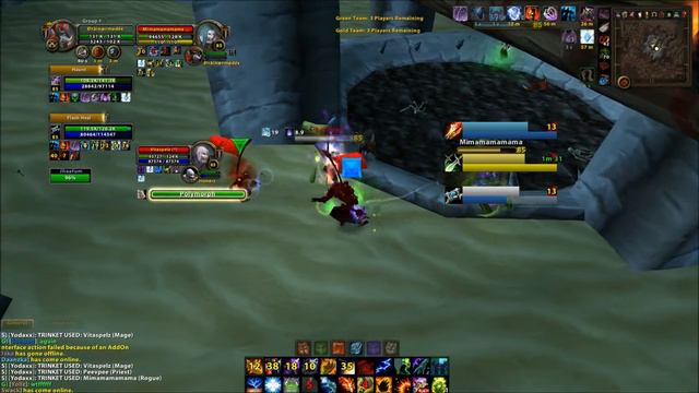 [Sham] Lock Sham Priest vs Rogue Mage Priest WoW Arena PvP Gameplay смотреть онлайн